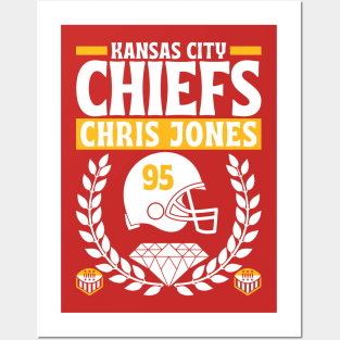 Kansas City Chiefs Chris Jones 95 Edition 3 Posters and Art